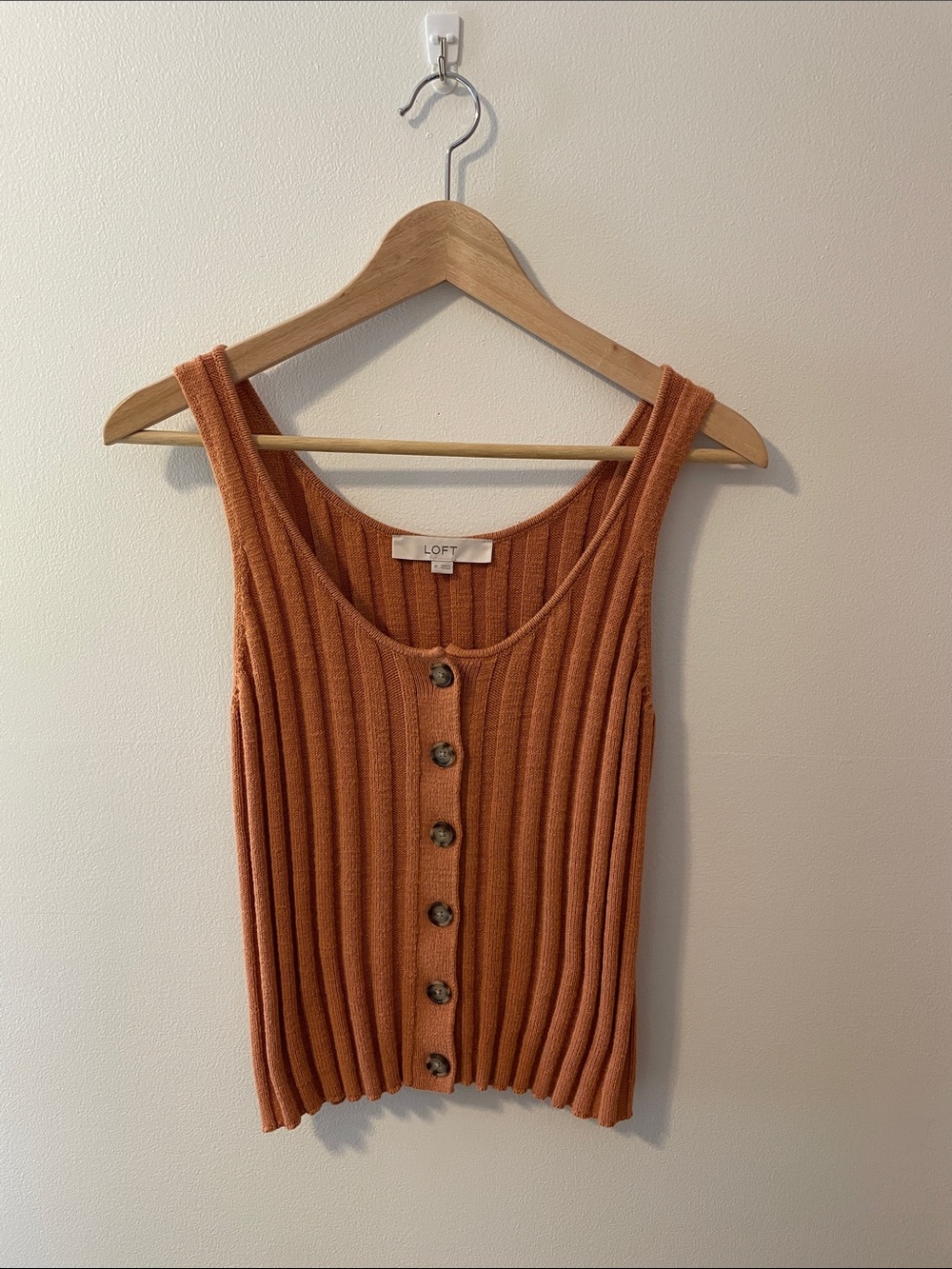 Women’s Loft Orange Sweater Tank